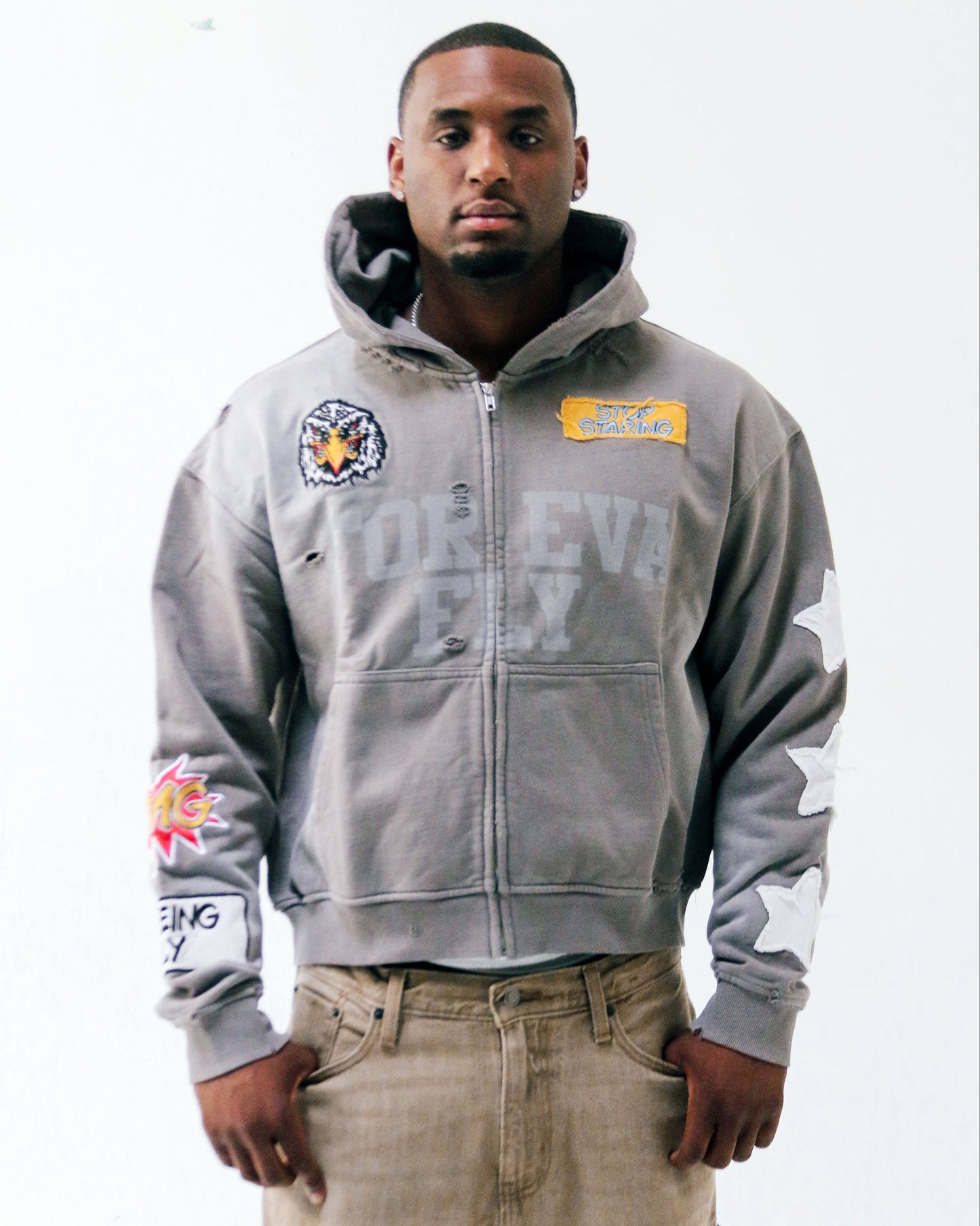 COOL GREY FOREVA FLY JACKET